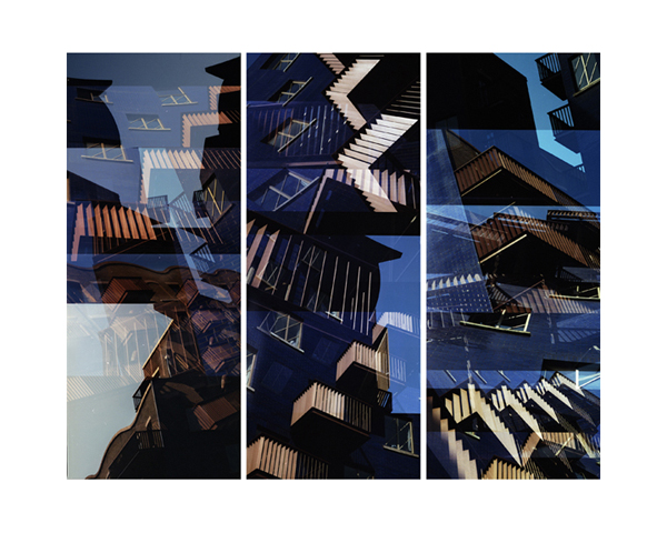 Gough Blue Circle Triptych