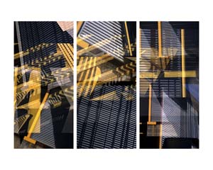 Bergamot Blue Triptych