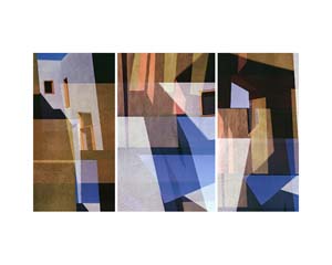 Joshua Tree Blue Triptych