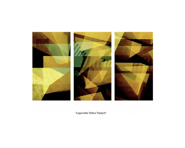 Legorreta Yellow Triptych